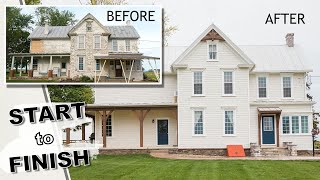 HISTORIC 1900 Farmhouse Restoration 👉🏻 start to finish [upl. by Spoor]