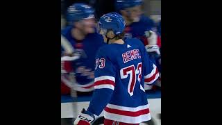 Matt Rempe scores in Stanley Cup Playoff debut 👀 shorts [upl. by Warfold]