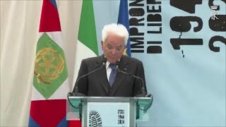 Mattarella quotCon Costituzione non più sudditi ma cittadiniquot [upl. by Jamey]