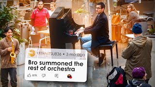 Bro summoned the rest of the orchestra flash mob at Indianapolis airport [upl. by Vizza]