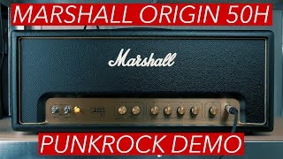 Marshall Origin 50H Punkrock demo [upl. by Reteid806]