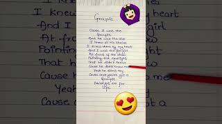 Groupie 🥰  cate 💜 lyrics shortfeed latest viral trending shorts [upl. by Charil]