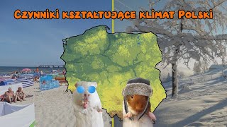 Czynniki kształtujące klimat Polski geografia  lekcja online dla klasy 7 [upl. by Kcirdled]