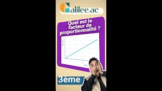 Trouver le FACTEUR de PROPORTIONNALITÉ dans un GRAPH  Exercice Corrigé  Maths Troisième [upl. by Llednov]