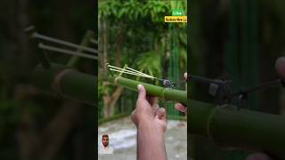 Bamboo creations with pin and father bamboo satisfying garden diy bamboocrafts slingshots [upl. by Manvel165]