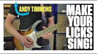 Andy Timmons Using string bending and chromaticism to connect melodic phrases [upl. by Calle260]