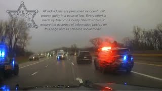 Dash cam video shows wild police chase of wrongway driver on I94 [upl. by Niobe]