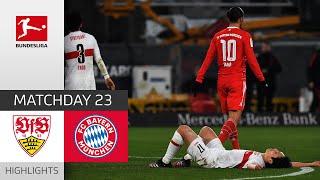 VfB Stuttgart  FC Bayern München 12  Highlights  Matchday 23 – Bundesliga 202223 [upl. by Zelazny]