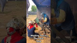 Welding Test in the working field💟 viralvideo arcwelding skilldevelopment testing🙏✅🤟 [upl. by Dahraf]