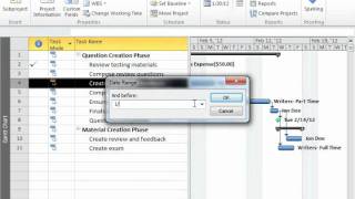 Project 2010 Tutorial Basic Reports Microsoft Training Lesson 76 [upl. by Macdermot]