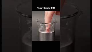 Density of mercury mercury viralvideo viralshort science experiment [upl. by Jerusalem]