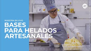 BASES PARA HELADOS ARTESANALES  MUESTRA EN VIVO [upl. by Adnoloy]