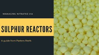 Using a Sulphur Reactor for Nitrates [upl. by Bopp]