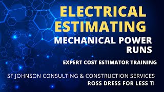 Electrical Estimating  Mechanical Equipment Power Runs [upl. by Jacques]