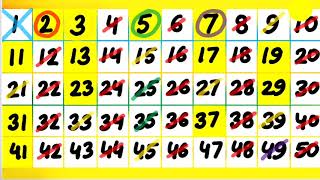 Prime numbers  Sieve of Eratosthenes  Easy method to learn prime numbers  Grade 5 prime numbers [upl. by Fronnia]