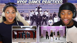 FIRST TIME REACTING TO KPOP DANCE PRACTICE VIDEOS BTS  STRAY KIDS  SEVENTEEN  BLACKPINK TWICE [upl. by Caldwell]