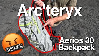 Arcteryx Aerios 30 Backpack Quick Review [upl. by Aseefan]