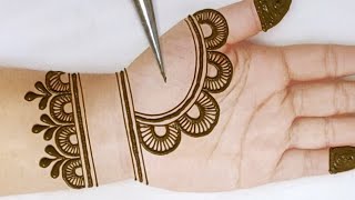 Stylish very easy arabic mehndi designs for hands  Eid special mehndi design  Mehandi ke design [upl. by Zebapda]