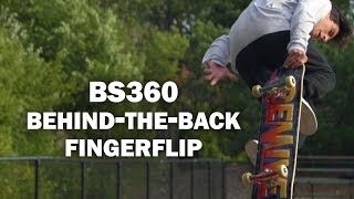 BS360 BehindTheBack Fingerflip Jesse Cera  ShortSided [upl. by Aniahs]