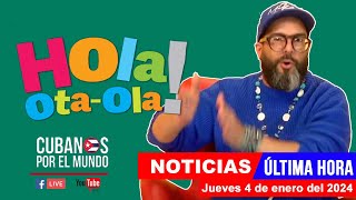 Alex Otaola en vivo últimas noticias de Cuba  Hola OtaOla jueves 4 de enero del 2024 [upl. by Gudren436]