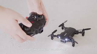 【KIDOMO】 F02 Foldable Mini Drone  How to Operate the Mini Drone [upl. by Ecital447]