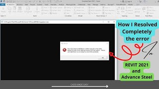 REVIT SQL ERROR COMPLETELY RESOLVED [upl. by Strage]