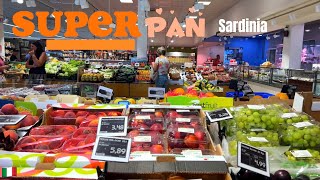 🛒Food prices in Italy 🇮🇹 Supermarket in Sardinia  Olbia  Superpan  Italian Shopping [upl. by Norby]