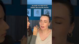 Prank sourcils moche shortvideo merefille humour prank [upl. by Afatsuom]