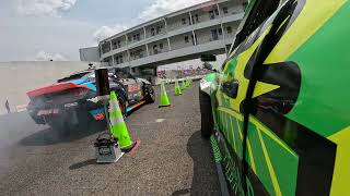 Riding On Car Formula D 1000hp 3 Rotor RAW battle footage NJ Englishtown 2024 Kyle Mohan amp Jame Dean [upl. by Lynnett]