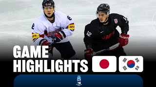 Highlights JAPAN vs KOREA  2025 IIHF Asia Championship [upl. by Arutak527]