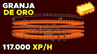 🔥 La MEJOR GRANJA de ORO y XP 117000 xph  Tutorial Minecraft Java 120 [upl. by Delano]