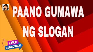 PAANO GUMAWA NG SLOGAN │REDVENTURE [upl. by Siri]