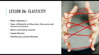 Lesson 06 Elasticity of Demand and Supply [upl. by Ajile]