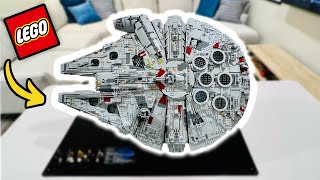 Ultimate LEGO UCS Millennium Falcon Display Case REVIEW [upl. by Searle]