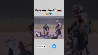 He is real best friend🤩💙dimas superbike crash friendship viralvideo shorts youtube [upl. by Krasner]