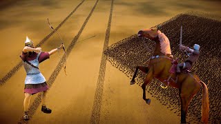 Roman Archers 10000 vs Cavalry 50000  Ultimate Epic Battle Simulator 2 [upl. by Einnij]