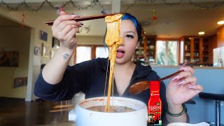 samyang stew type cheesy noodles mukbang [upl. by Neeham524]