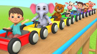 Baby Car Racing Ramp Toy COLORS FOR KIDS  Learn Colours for Kids amp Toddlers Children Nursery Rhymes [upl. by Radley]