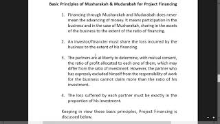 Basic rules of Mudarabah amp Musharakah used as project Financing [upl. by Leggett]