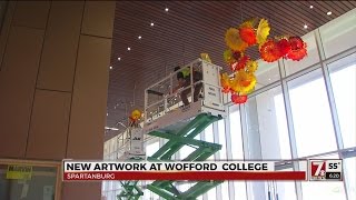 Wofford adds custom artwork from Dale Chihuly for new arts center [upl. by Ulick]