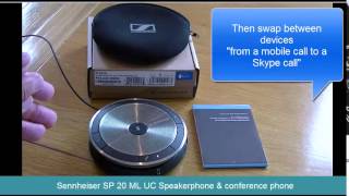 Sennheiser SP 20 Speakerphone amp Conference Phone for mobile phones and PC [upl. by Donnell]