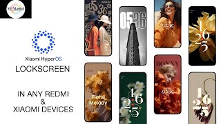 Now HyperOS Lock Screen Experience for Every Redmi And Xiaomi Devices [upl. by Akinnej]