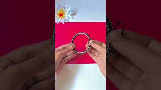 Viral hack 😱😍easy bangle hack 💗 Navratri special video ❤️shortsvideo vairalvideo trending shorts [upl. by Notled248]