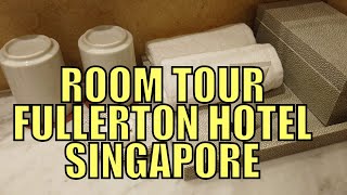 Room Tour Fullerton Hotel Singapore [upl. by Karl216]