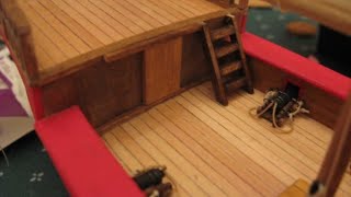 Wood Model Ship Plans and Tutorial Series  Video 5  Deck Planking [upl. by Henig]