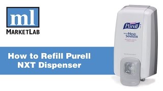 Marketlab Demonstrates How to Refill Purell NXT Dispenser [upl. by Jonny275]