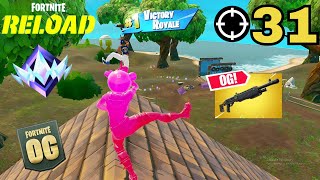 High Elimination Ranked ZB Fortnite Reload  OG Gameplay Keyboard and Mouse [upl. by Lleda145]