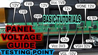 PANEL VOLTAGE AND TESTING POINT GUIDE BASIC TUTORIALS [upl. by Barden]