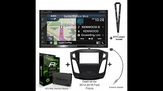 Kenwood Excelon DNX696s Radio on 2017 Ford Focus st [upl. by Engamrahc]