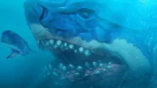 GIANT MEGALODON LEVEL 500 MOD  Feed and Grow Fish  Part 101  Pungence [upl. by Vladi224]